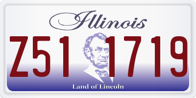 IL license plate Z511719
