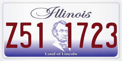 IL license plate Z511723