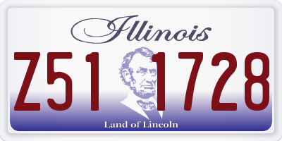IL license plate Z511728