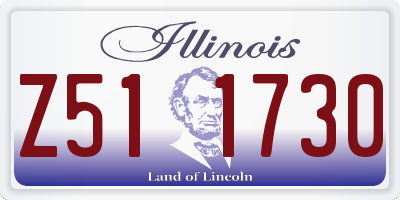 IL license plate Z511730