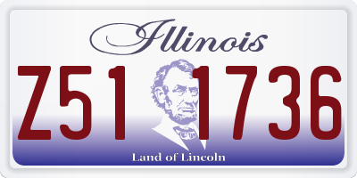 IL license plate Z511736