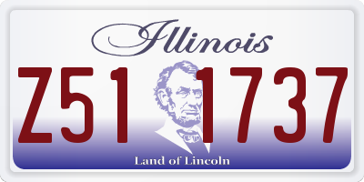 IL license plate Z511737