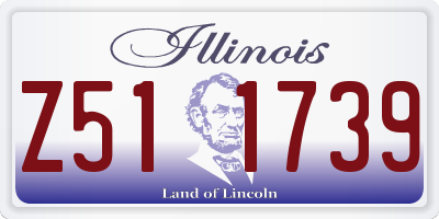 IL license plate Z511739
