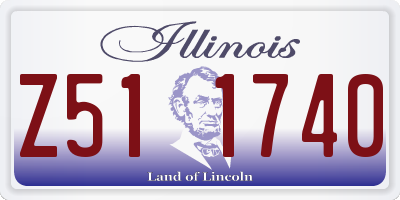 IL license plate Z511740