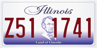 IL license plate Z511741