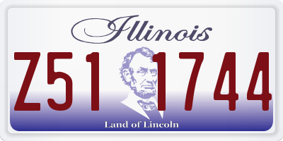 IL license plate Z511744