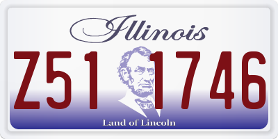 IL license plate Z511746