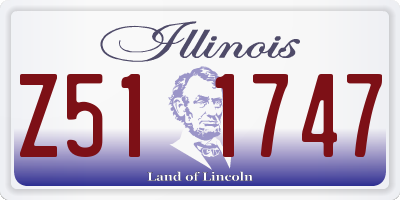 IL license plate Z511747