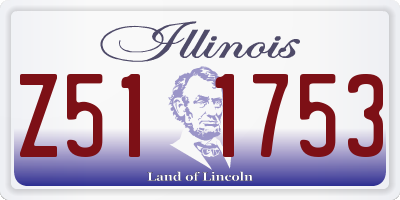 IL license plate Z511753