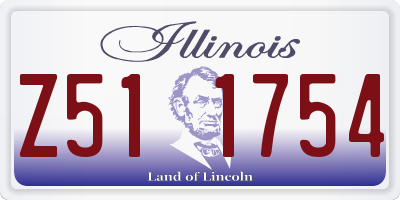 IL license plate Z511754