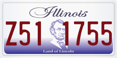 IL license plate Z511755