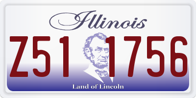 IL license plate Z511756