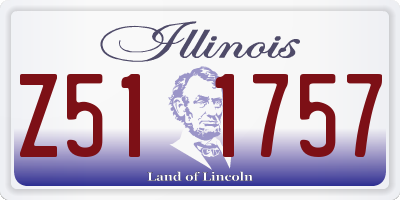 IL license plate Z511757
