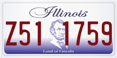 IL license plate Z511759