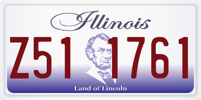 IL license plate Z511761