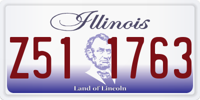 IL license plate Z511763