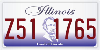 IL license plate Z511765