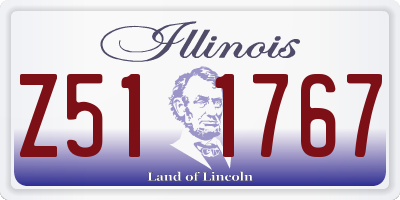 IL license plate Z511767