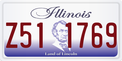 IL license plate Z511769