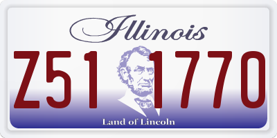 IL license plate Z511770