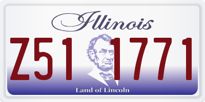 IL license plate Z511771
