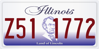 IL license plate Z511772