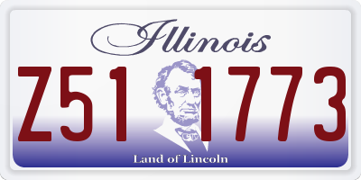 IL license plate Z511773