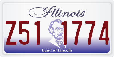 IL license plate Z511774