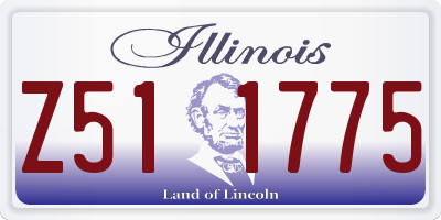 IL license plate Z511775