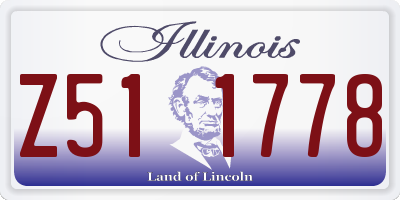 IL license plate Z511778