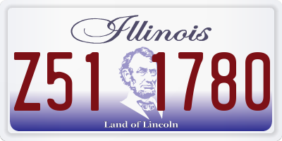 IL license plate Z511780