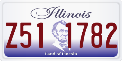 IL license plate Z511782