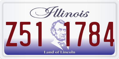 IL license plate Z511784