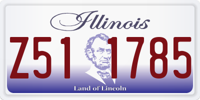 IL license plate Z511785