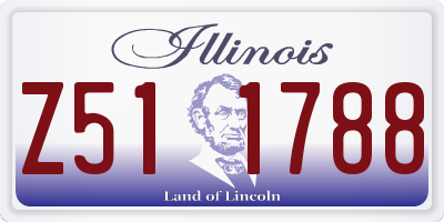 IL license plate Z511788