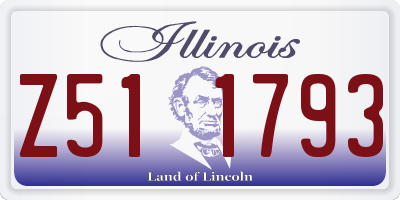 IL license plate Z511793