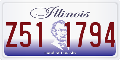 IL license plate Z511794