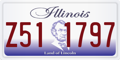 IL license plate Z511797