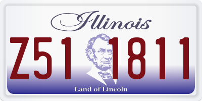 IL license plate Z511811