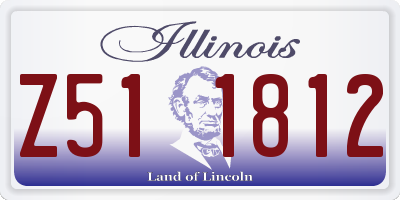 IL license plate Z511812