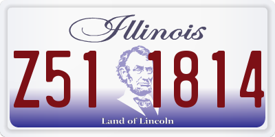 IL license plate Z511814