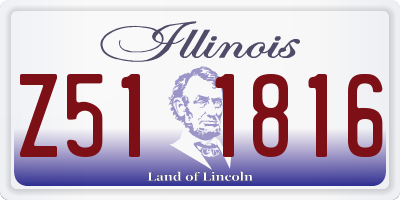 IL license plate Z511816