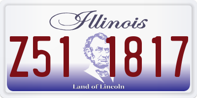 IL license plate Z511817