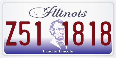 IL license plate Z511818