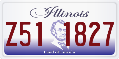 IL license plate Z511827