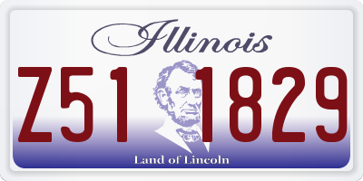 IL license plate Z511829