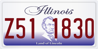 IL license plate Z511830