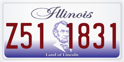 IL license plate Z511831