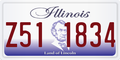 IL license plate Z511834
