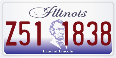 IL license plate Z511838